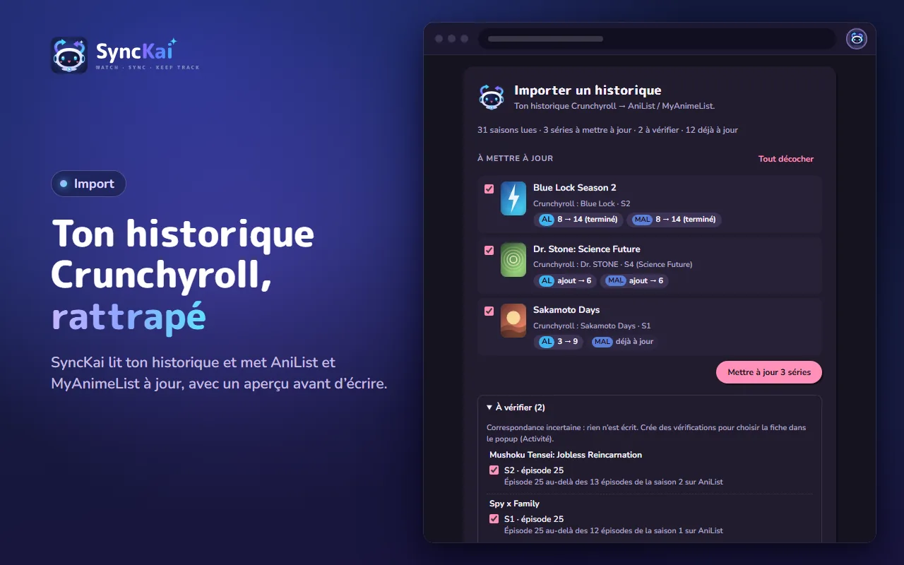 Rattrape ton historique